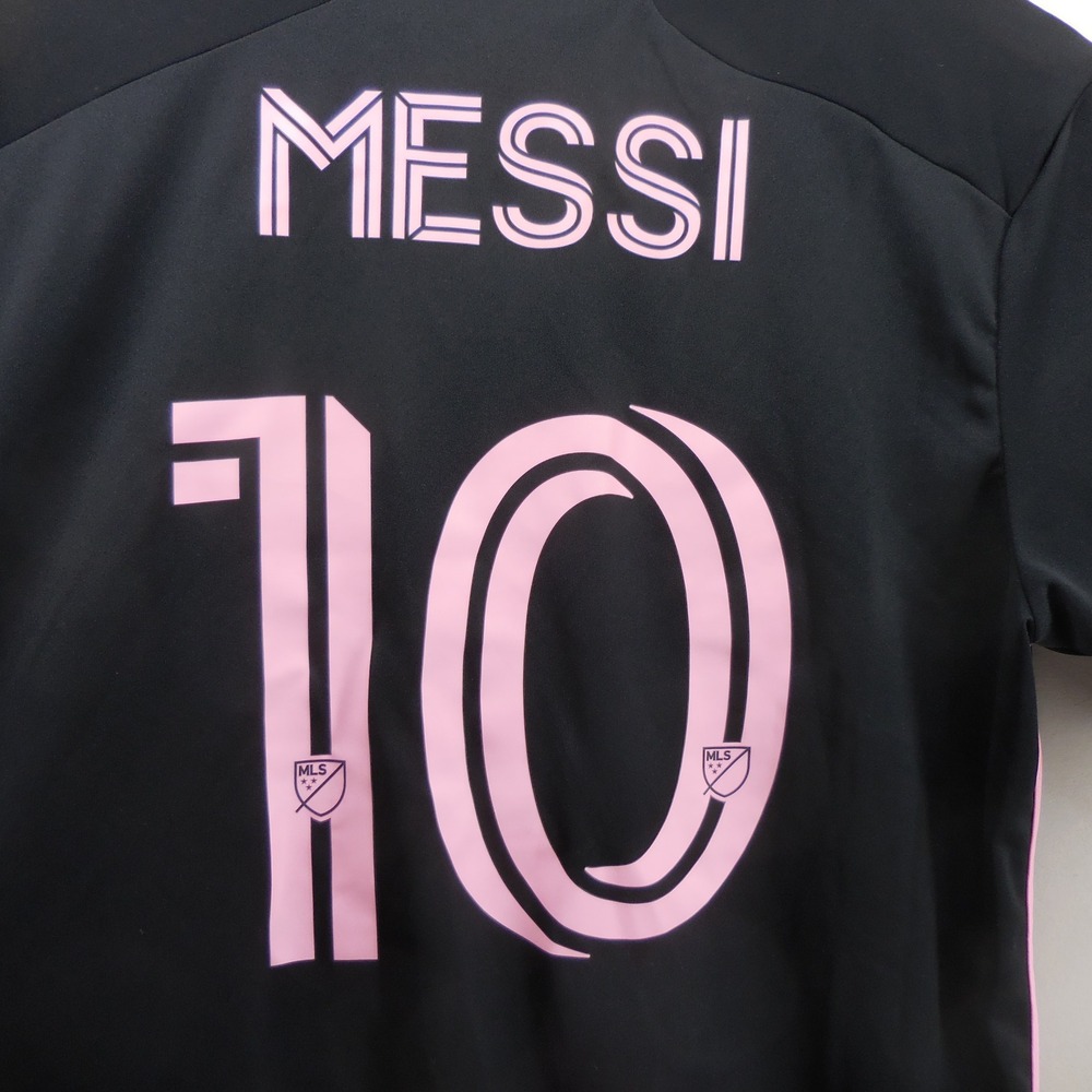 Adidas Inter Miami CF Messi 10 Away Jersey Black Pink Mens Medium JE9704 NEW